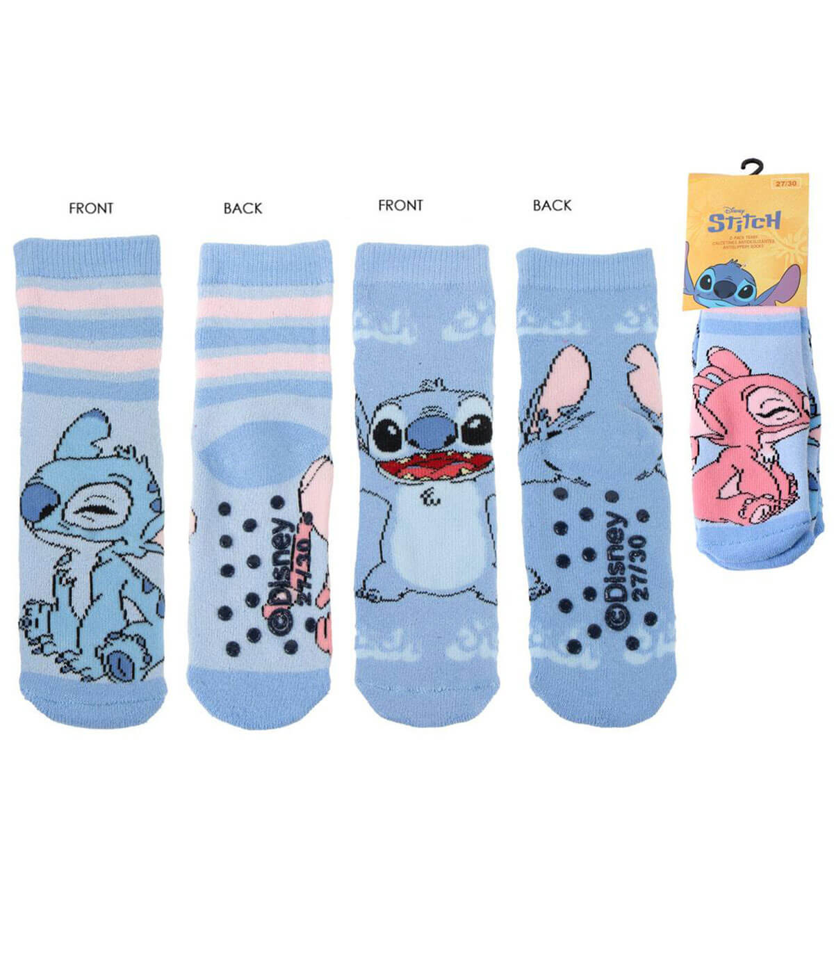 2 PCS. KIDS ANTI-SLIP STITCH & ANGEL 27-38