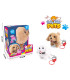 PLUSH DOG WITH A LEASH IN A BOX