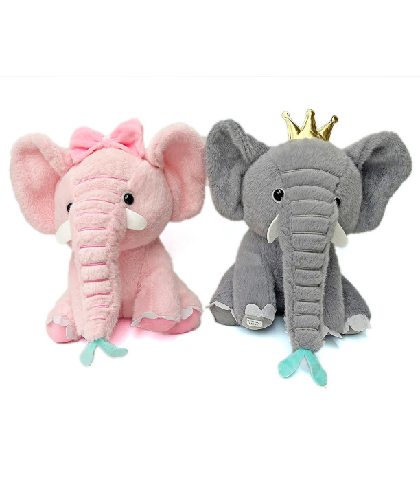 PLUSH ELEPHANT 30 CM, 2 COLORS