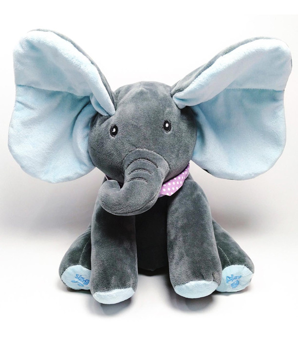 MUSICAL ELEPHANT WITH MOVING EARS 30 CM