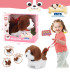 WALKING PLUSH DOG WITH LEASH