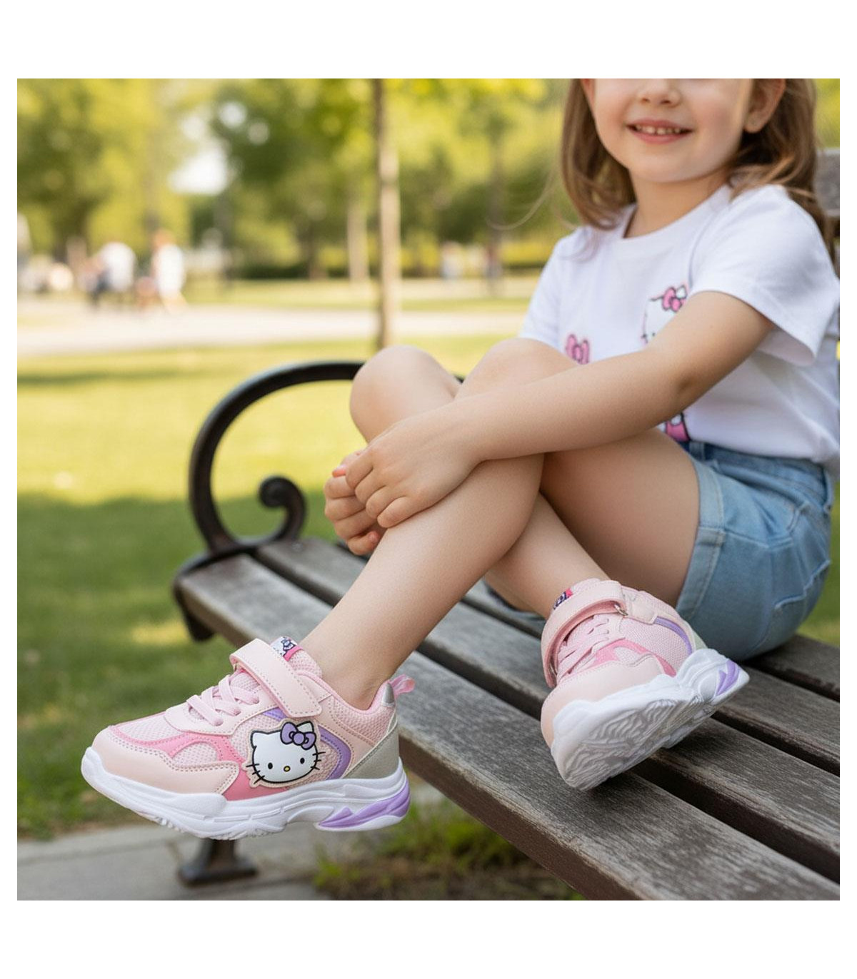 GLOWING EVA MARATHON SLIPPERS HELLO KITTY 25-32