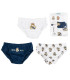 BRIEFS, 3 PER PACK, REAL MADRID, AGES 2-8 YEARS