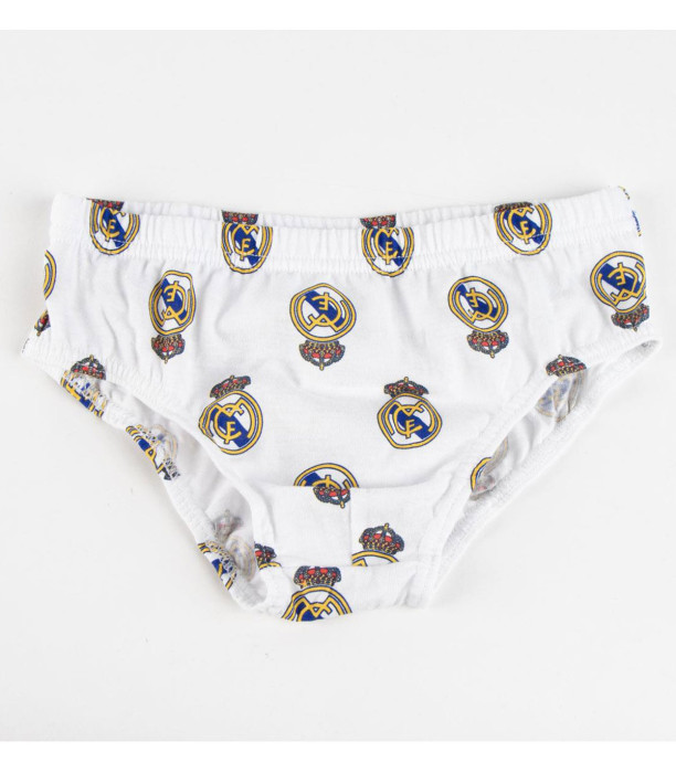 SLIPPERS, 3 PAIRS PER PACKAGE, REAL MADRID, AGES 2-8 YEARS