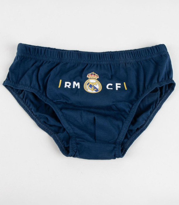 SLIPPERS, 3 PAIRS PER PACKAGE, REAL MADRID, AGES 2-8 YEARS