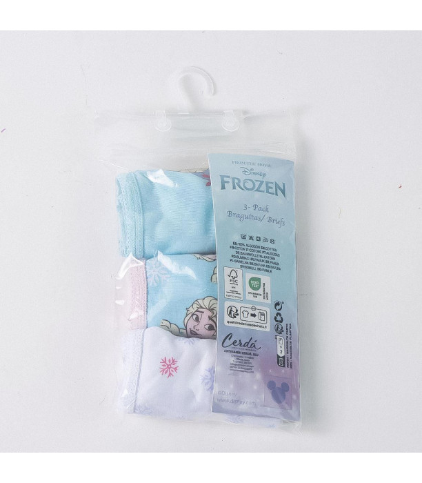 SLIPPERS, 3 PAIRS PER PACKAGE, FROZEN, AGES 2–8 YEARS