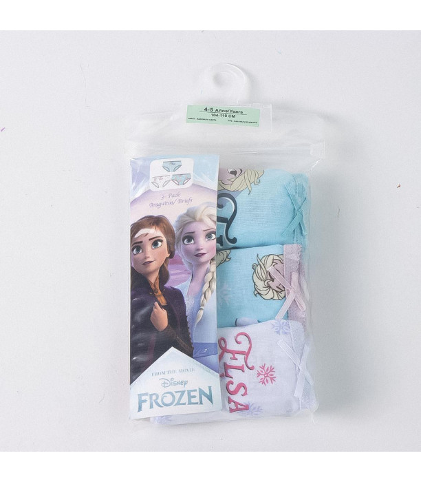 SLIPPERS, 3 PAIRS PER PACKAGE, FROZEN, AGES 2–8 YEARS