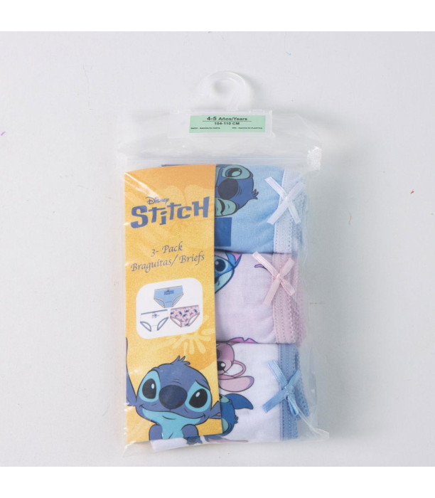 BRIEFS, 3 PER PACK, STITCH, AGES 2-8 YEARS