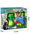 PISTOL WITH BALLS AND DINOSAUR TARGET BOX