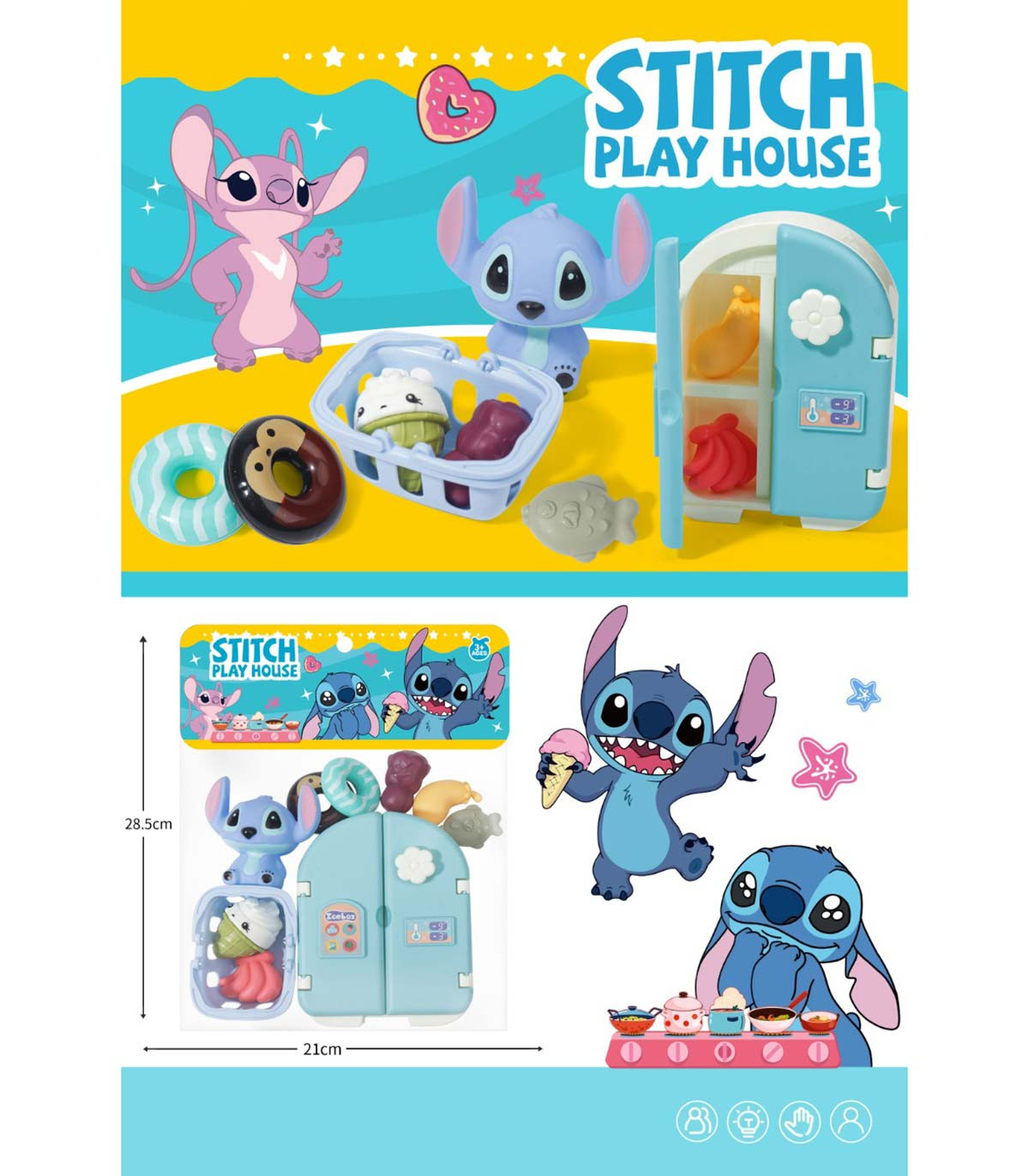 REFRIGERATOR WITH PRODUCTS IN A BAG STITCH