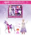 FROZEN KINGDOM DOLL WITH HORSE AND ACCESSORIES