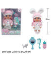 DOLL WITH EAR CLOTHES AND ACCESSORIES, 30 CM