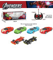 REMOTE-CONTROLLED CAR, 4 DIRECTIONS, IN BOX, 6 HERO DESIGNS