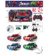 REMOTE-CONTROLLED CAR, RECHARGEABLE BATTERY AND SMOKE, 4 TYPES