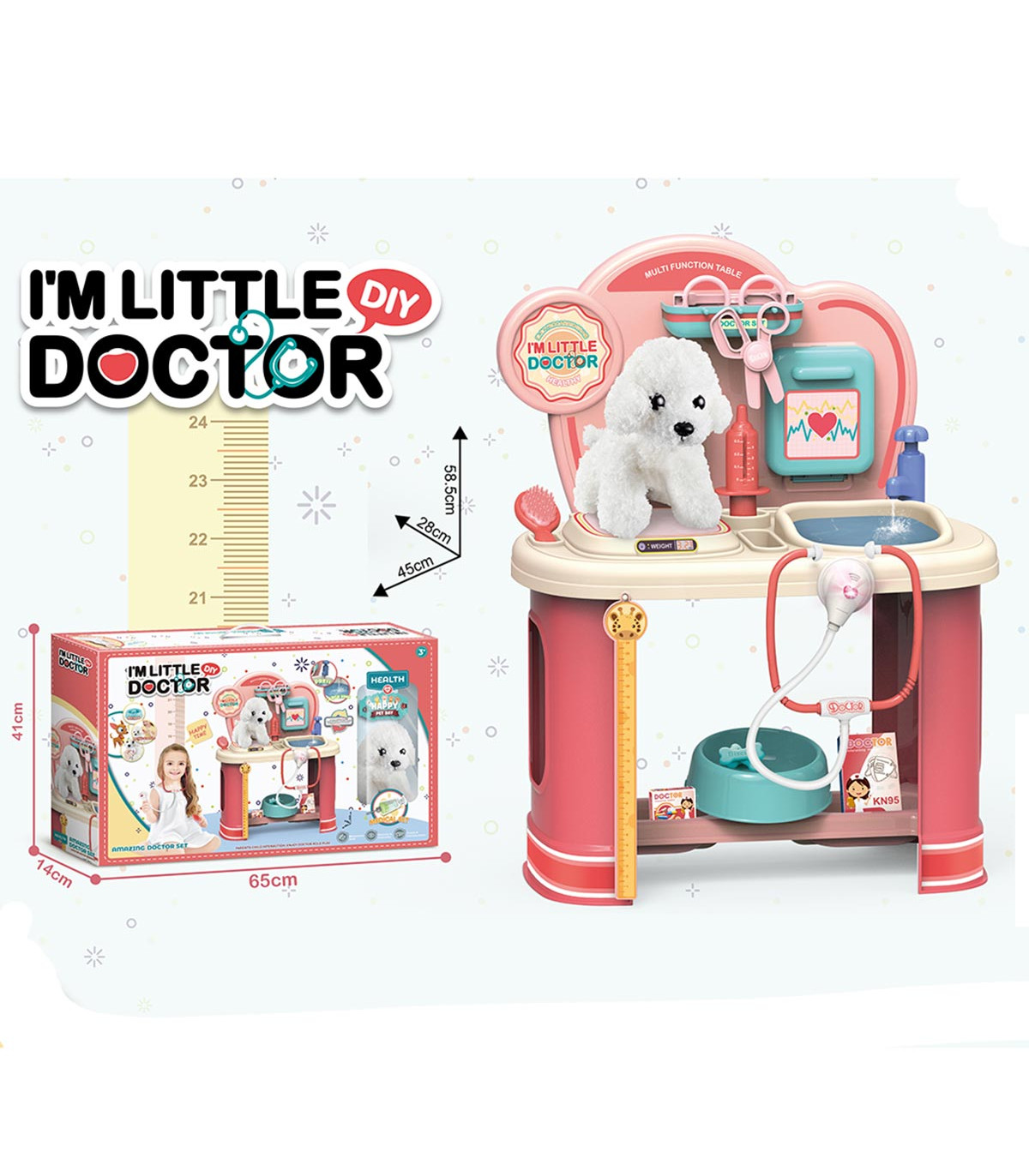 LARGE VETERINARY STATION WITH A DOG