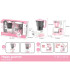 PINK BLENDER AND JUICER HAPPY GOURMET