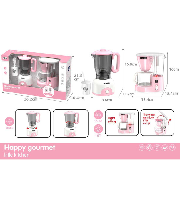 PINK BLENDER AND JUICER HAPPY GOURMET