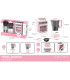 PINK BLENDER AND BATTERY-POWERED OVEN IN A BOX