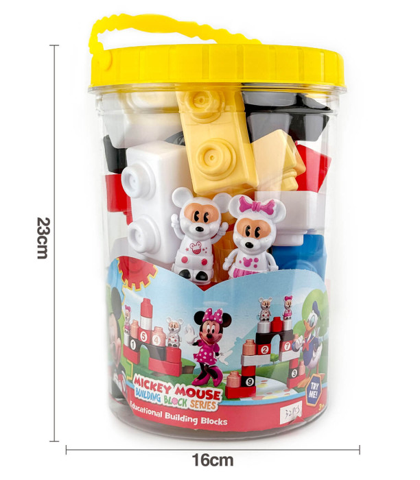 32-PIECE CONSTRUCTION SET IN A TRANSPARENT SUITCASE, MISHLETA