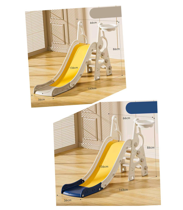 SLIDE 143 X 66 CM WITH BASKET, 2 COLORS