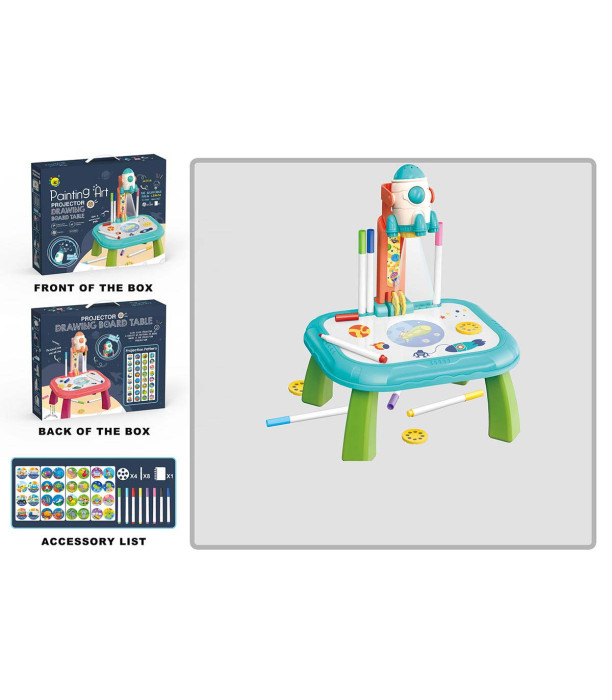 TABLE WITH AN ASTRONAUT PROJECTOR