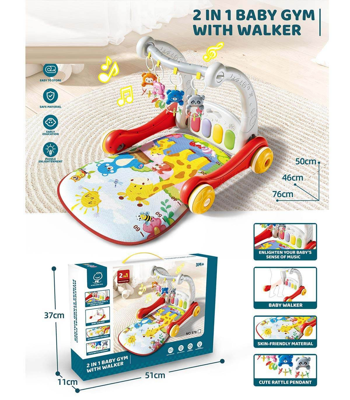 BABY GYM 2-IN-1