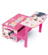 WOODEN TABLE WITH MINNIE BENCH
