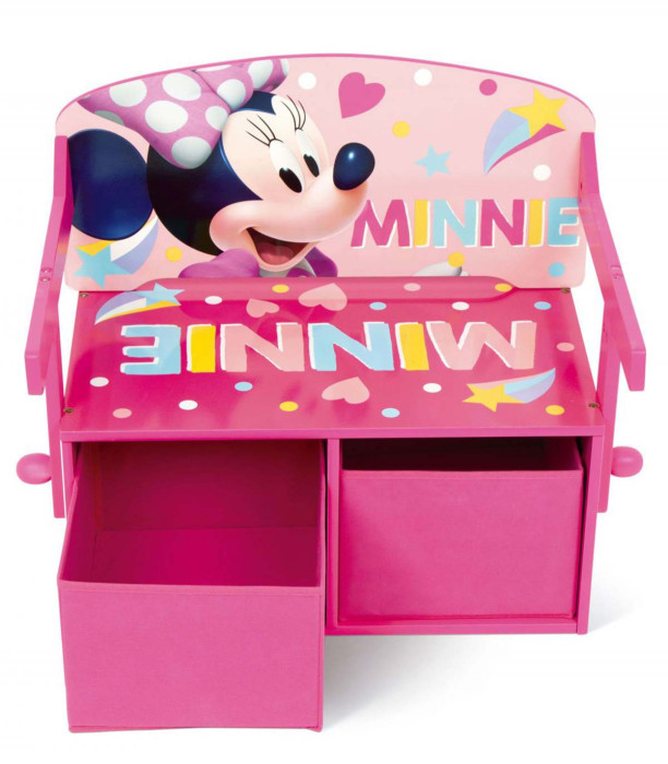 WOODEN TABLE WITH MINNIE BENCH