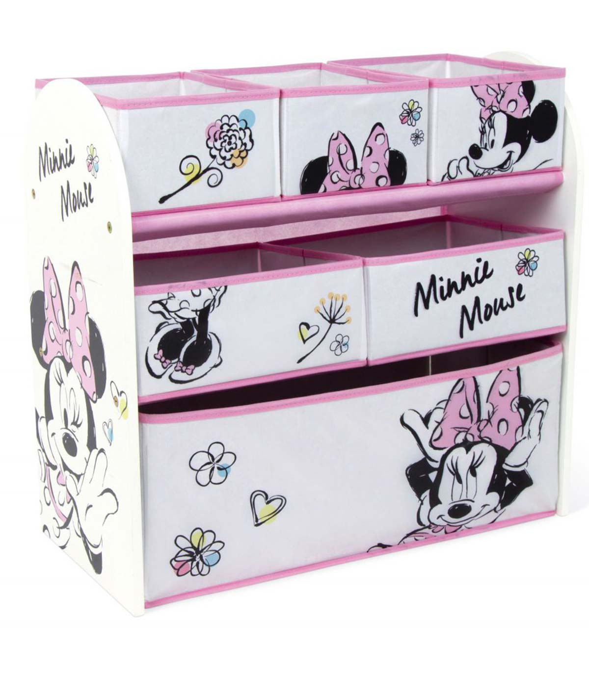 MINNIE TOY ORGANIZER WOODEN FRAME