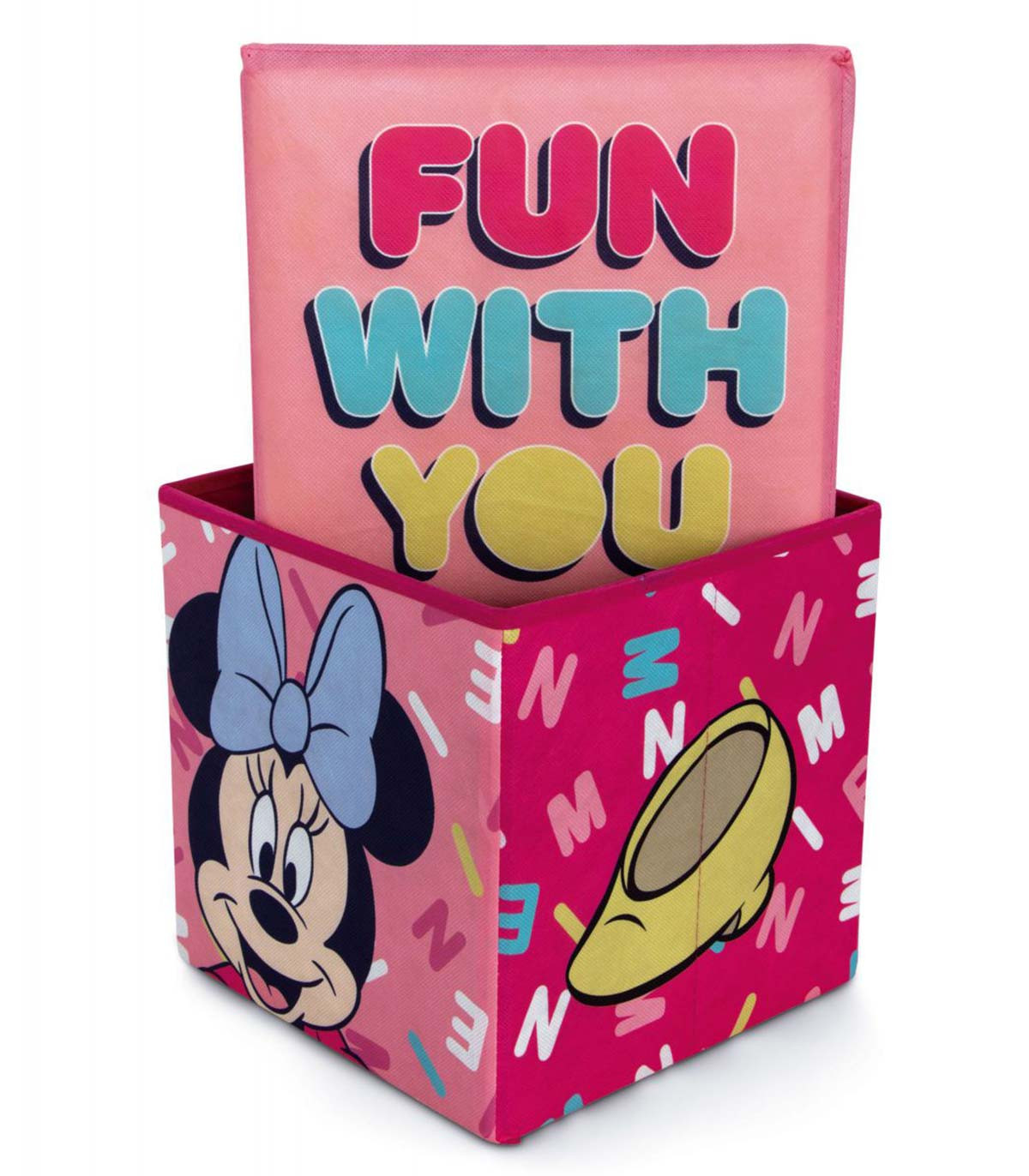 MINNIE TOY STORAGE STOOL 30 CM