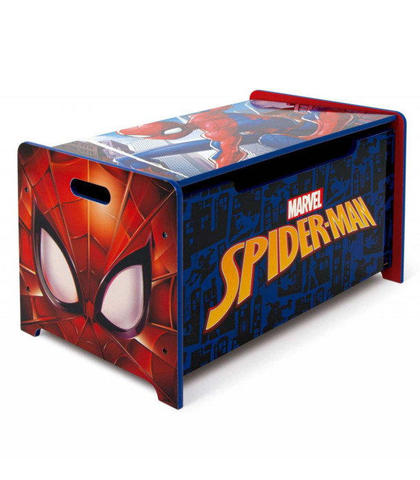 SPIDERMAN WOODEN TOY BOX