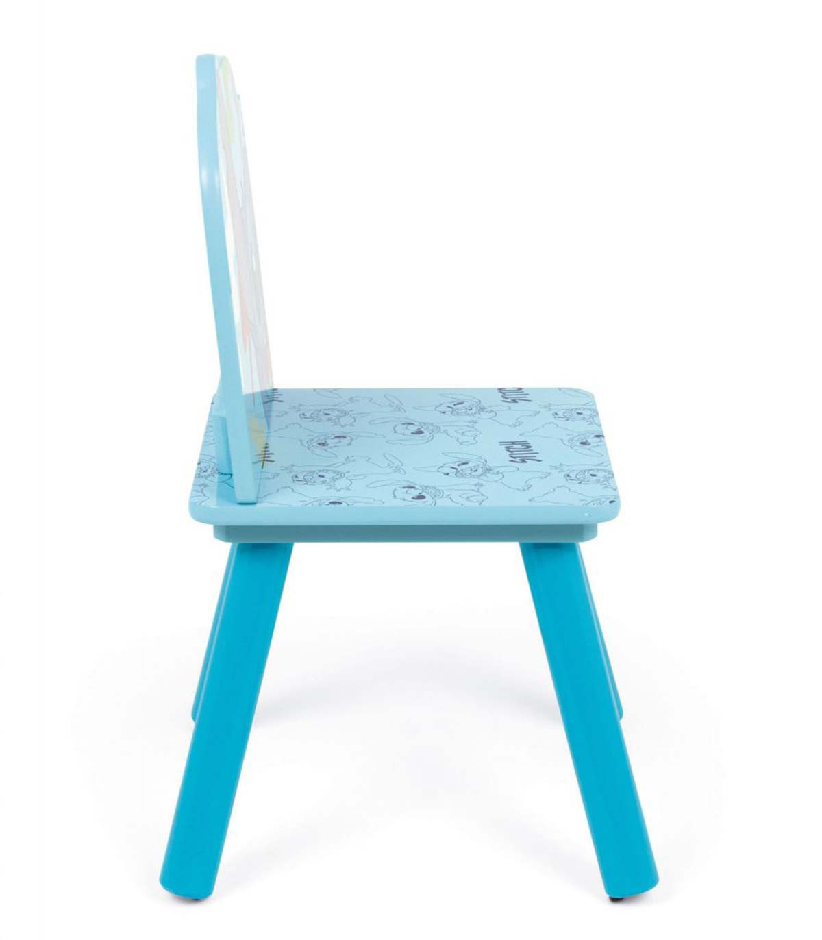 WOODEN TABLE WITH 2 STITCH CHAIRS