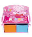 3-in-1 WOODEN BENCH/DESK/ORGANIZER PEPPA