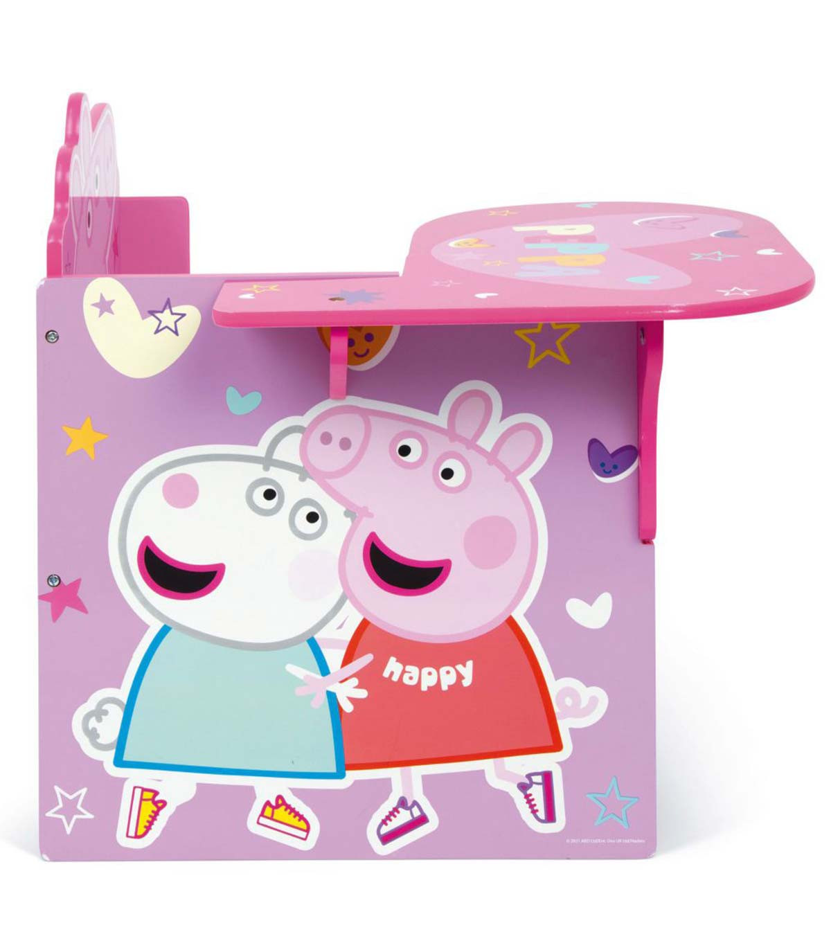 WOODEN DESK WITH CHAIR AND DRAWER PEPPA PIG