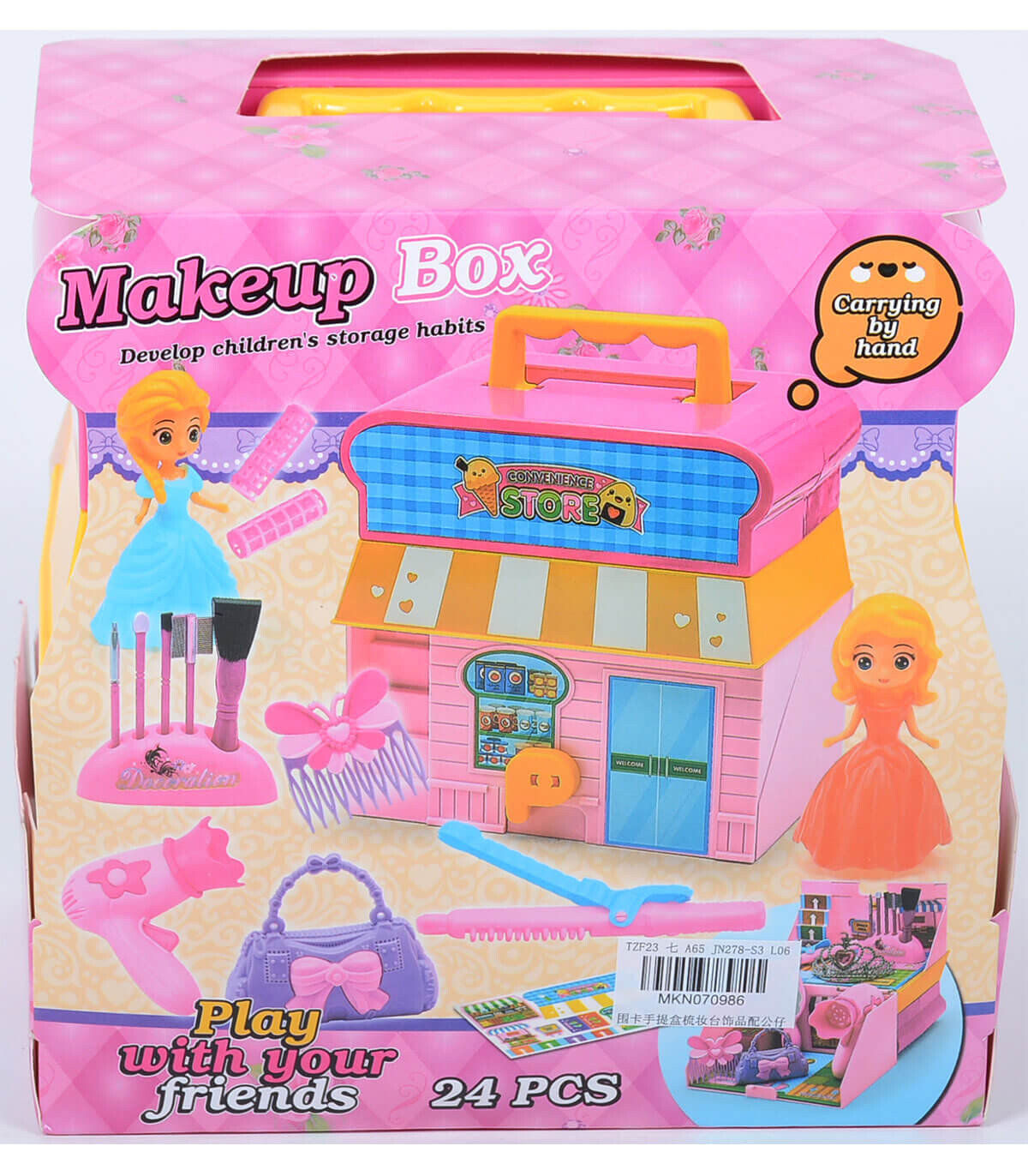 MAKEUP AND HAIRSTYLE HOUSE 24 PARTS - HAIRDRESSING AND BEAUTY KITS