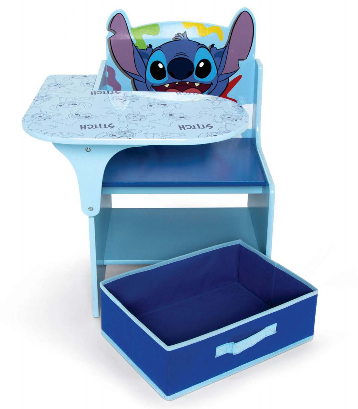 WOODEN DESK WITH CHAIR AND DRAWER STITCH