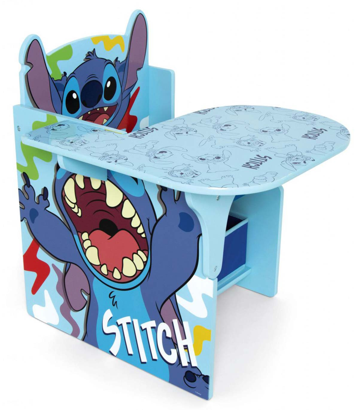 WOODEN DESK WITH CHAIR AND DRAWER STITCH
