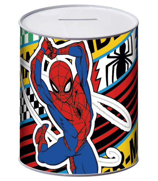 SPIDERMAN METAL PIGGY BANK 10 × 10 × 12 CM