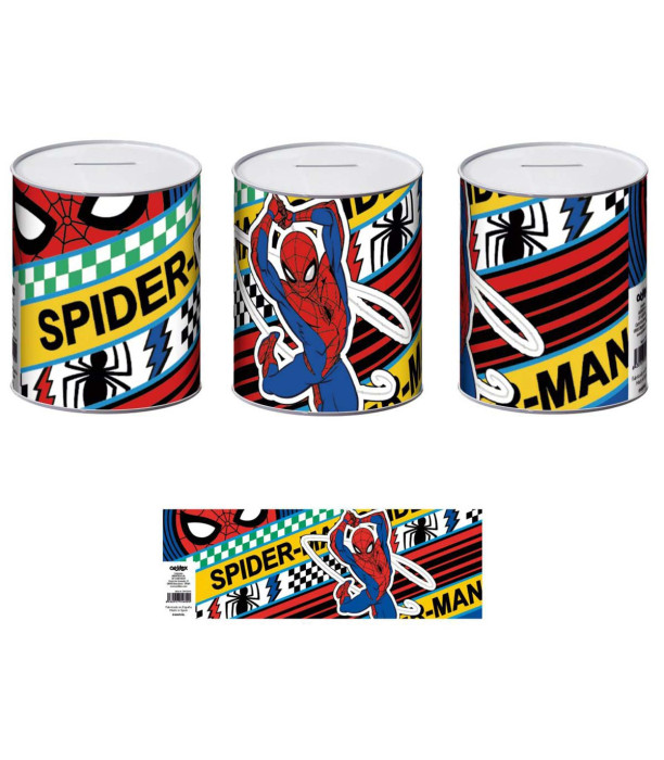 SPIDERMAN METAL PIGGY BANK 10 × 10 × 12 CM