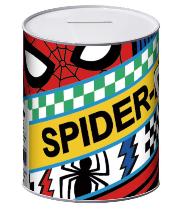 SPIDERMAN METAL PIGGY BANK 10 × 10 × 12 CM