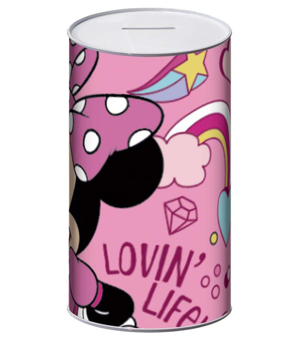 METAL MONEY BOX 10x10x17.5 CM MINNIE