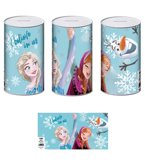 METAL PIGGY BANK 10x10x17.5 CM FROZEN