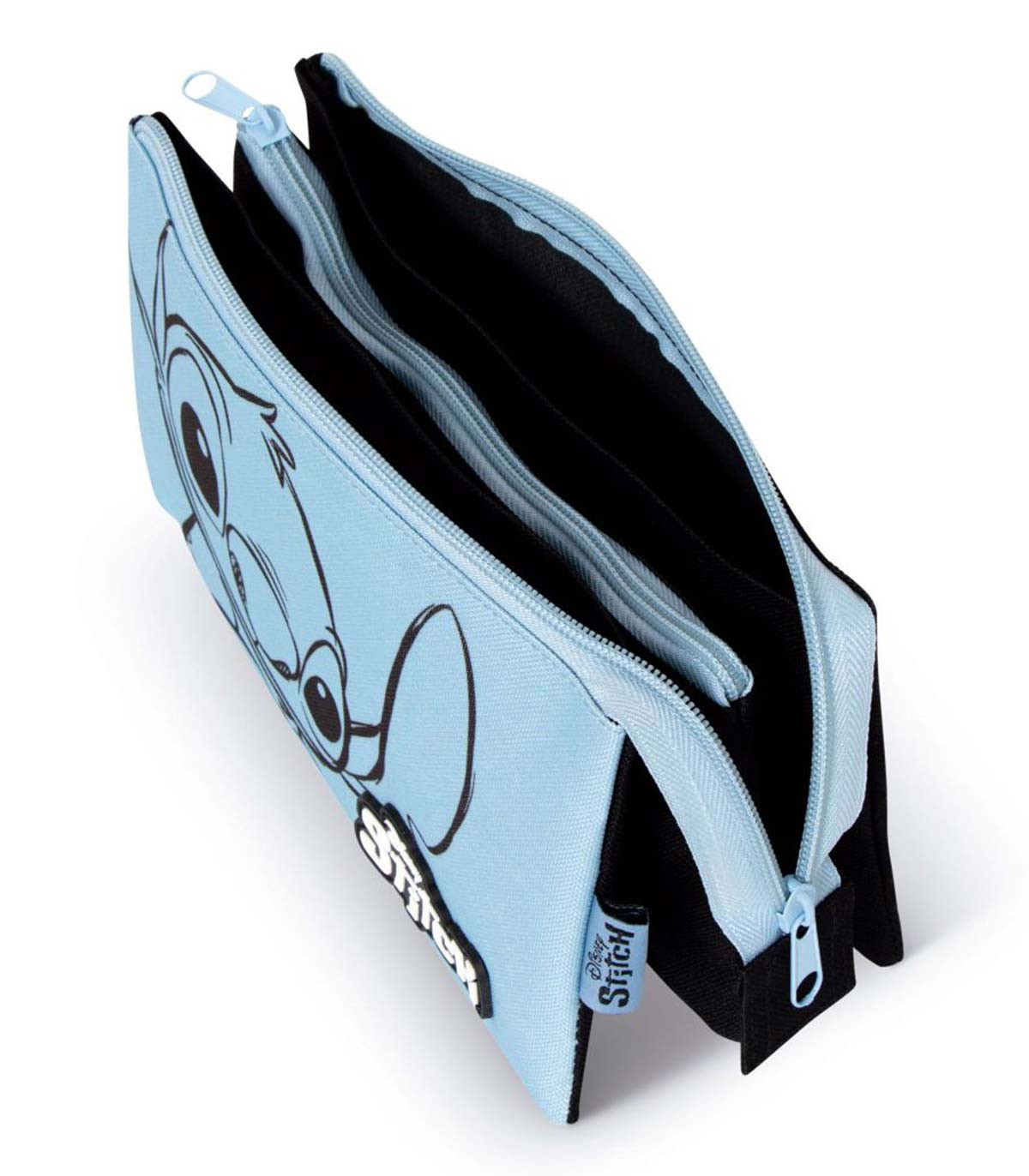 PENCIL CASE, 2 COMPARTMENTS, 21 × 11 × 3.5 CM, STITCH