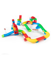 CHILDREN'S CONSTRUCTOR-TRACK WITH TRUCK 83 PARTS
