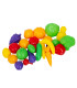 LARGE SET OF PLASTIC FRUITS AND VEGETABLES IN A NET