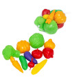 PLASTIC VEGETABLES 11 PCS. IN NET