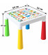 CHILDREN'S TABLE WITH 2 CHAIRS, COLORFUL ENGLISH ALPHABET