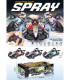F1 REMOTE-CONTROLLED CAR WITH GUNS AND BATTERY, 4 COLORS