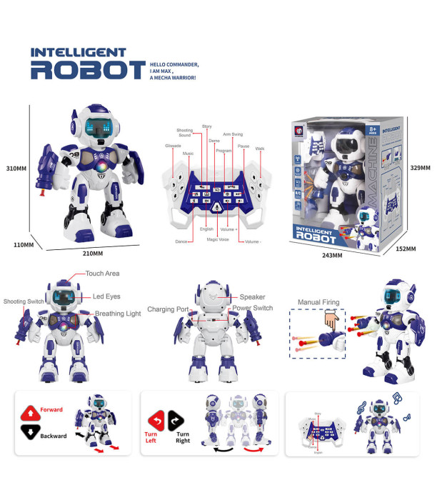 ARROW-FIRING RADIO-CONTROLLED ROBOT