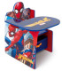 WOODEN DESK WITH CHAIR AND SPIDERMAN DRAWER